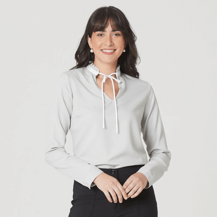 Blusa Feminina Manga Longa Dina CRZ - Pronta Entrega