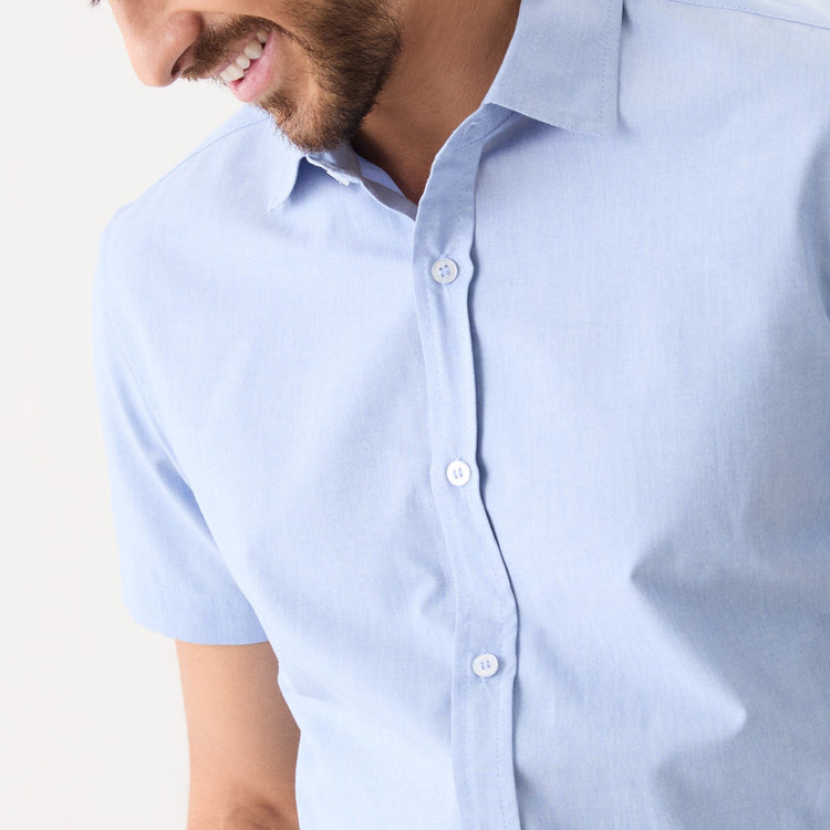 Camisa Masculina Slim Manga Curta Junior NFM